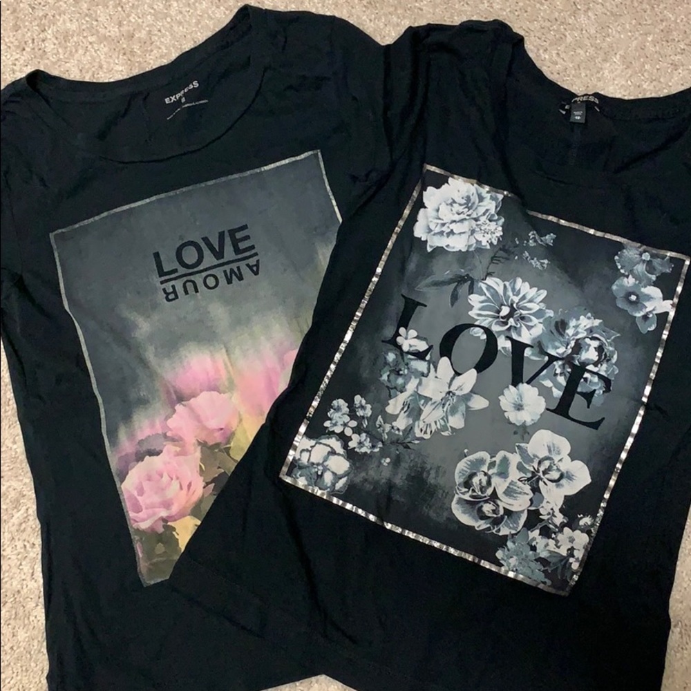 Express graphic tees XS